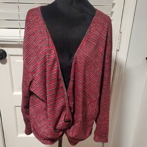Piphany Striped Red Sweater NWT